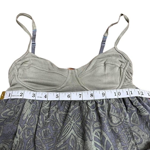 𝅺wilfred‎ Artizia Dress Olive Green Tropical Print Open Back Size 2 - Picture 10 of 11